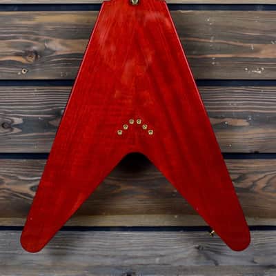 Hamer Korina flying V mid 90's - transluscent Red image 6