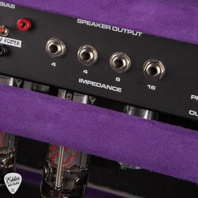Amplified Nation Bombshell Overdrive 50w Head/1x12 Speaker Cab - Purple Suede & Liquid Gold Leaf #194 image 12