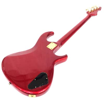 Aria Pro II RSB Deluxe I Lefty 1980s Red & Gold : Left-handed bass image 2