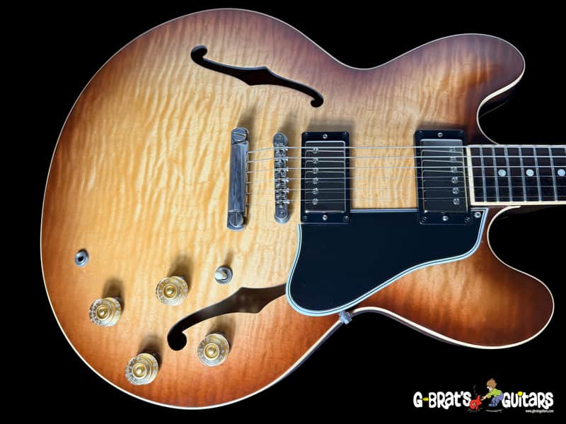 2012 Gibson ES-335 Figured Memphis Semi-Hollow Flame Top & Back ~ Honey Burst