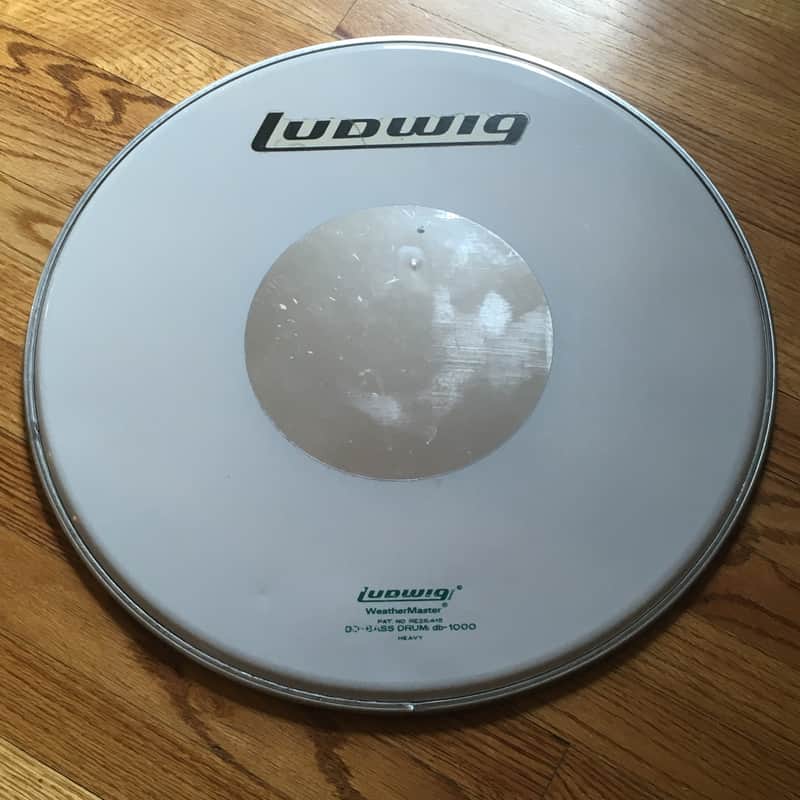 Vintage 1970s Ludwig Standard 20” BASS Batter Drum Head Drum Silver Dot Rare USA image 1