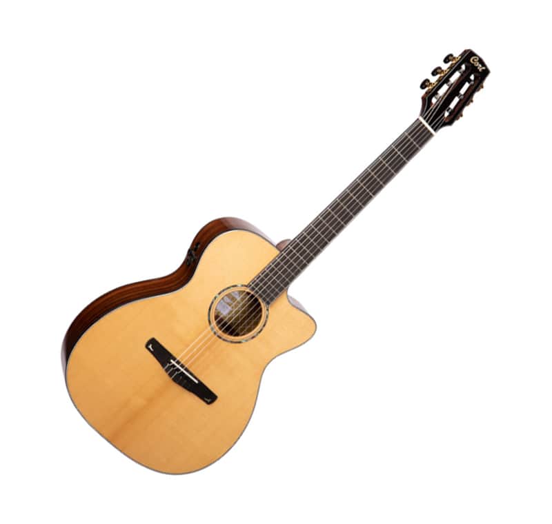Cort Gold OC8 Nylon OM All Solid Spruce Pau Ferro Fishman Flex Blend Pickup EQ image 1