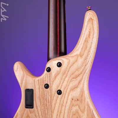 Ibanez Custom Shop Visions SR 5-String Bass Natural Bastogne Walnut image 11