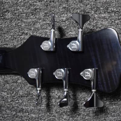 Alembic Essence 5 (Lefty) Med. Scale with Flame Maple Top / Ebony and Red LED's *NOT Pre-Owned image 6