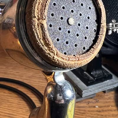 Rare Vintage 1950's Ronette-Holland G210-5 Crystal Microphone, works w/stand image 6