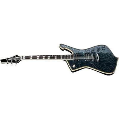 Ibanez PS3CM Paul Stanley Signature Cracked Mirror Iceman - Black Cracked Mirror image 4