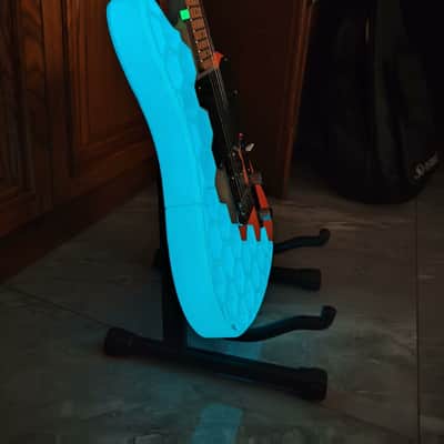 3D Printed Guitar Body with a Glowing Effect. image 3