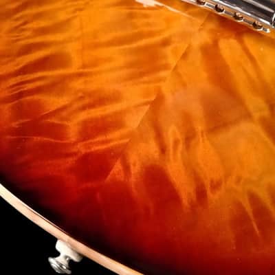 Luthier made semihollow guitar 2026 - Red cherry sunburst image 14
