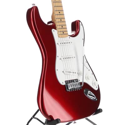 Fender Standard Stratocaster, Maple Fingerboard, White Pickguard, Candy Cola (U5) (03282) image 3