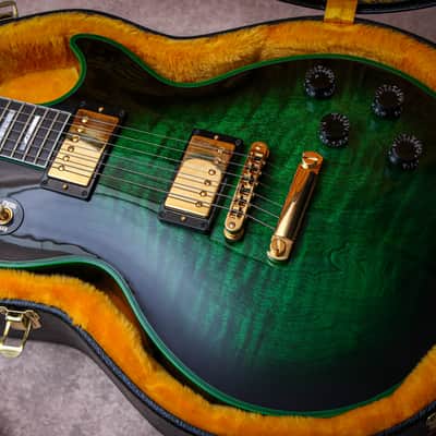 GIBSON USA Custom Shop M2M Les Paul Custom Widow "Green Widow + Ebony" (2024) image 2