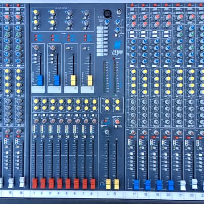 Allen and Heath GL3000 analog console with meter bridge, power supply and road case image 2