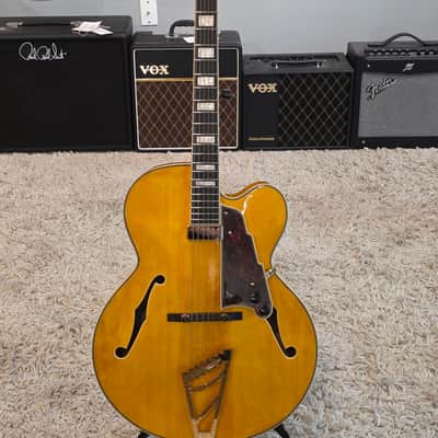 D'Angelico Premier EXL-1 Hollow Body Archtop with Ebony Fretboard Honey Blonde FREE CASE image 2