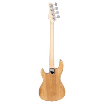 Glarry Fretless Electric Bass Guitar Full Size 4 String for experienced Bass Players - Burlywood image 3