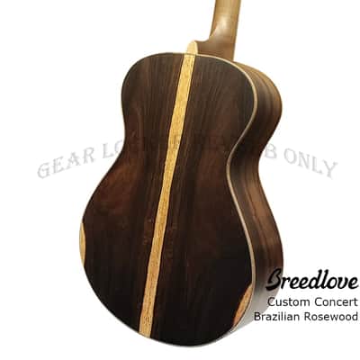 (Custom handMade in USA)Breedlove Concert all Solid Adirondack & 500years Brazilian Rosewood with L.R. Baggs pickup guitar Satin image 6