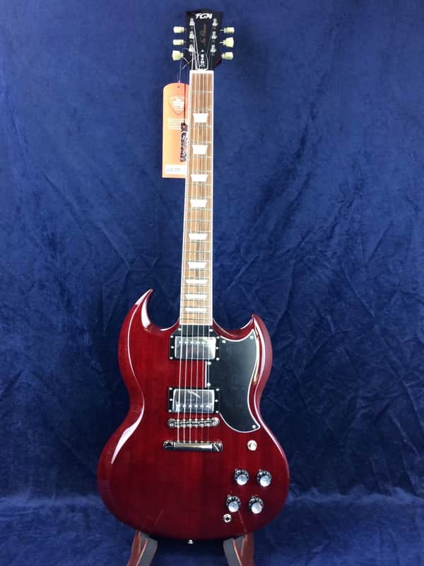 Fujigen FGN NDC10GMH-WR Neo Classic Electric SG Guitar Wine Red in