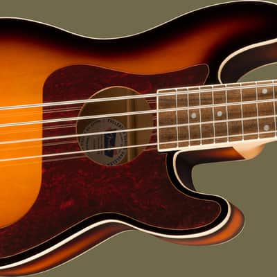 Fender Fullerton Precision Bass Electro Ukulele - 3 Colour Sunburst image 4