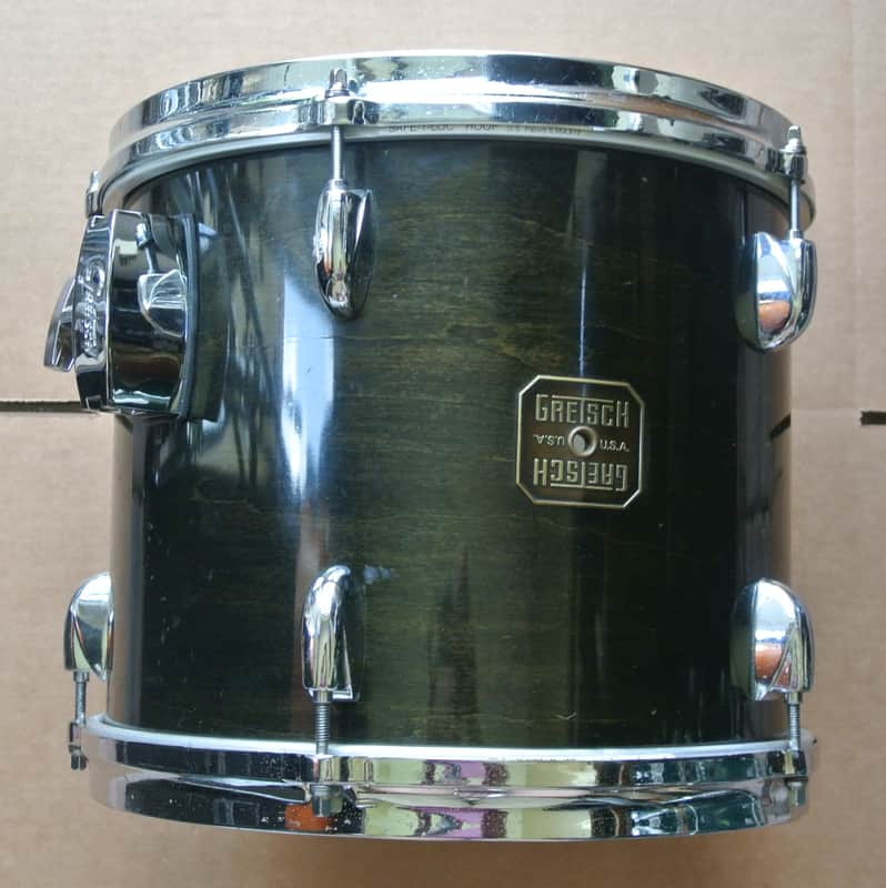 1980's GRETSCH USA 12" TOM in TRANSLUCENT EBONY for YOUR DRUM SET! LOT RM81 image 1