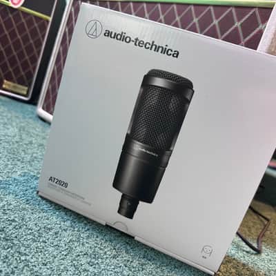 Audio-Technica AT2020 Large Diaphragm Cardioid Condenser Microphone 2010s Black