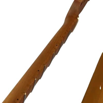 Roasted Maple Wood Guitar Telecaster Tele Style Neck, 22 Frets Fretboard image 4