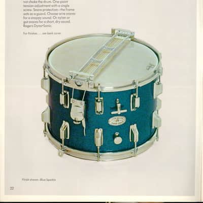 Rogers -1960s Dyna-Sonic 10x14" Marching Snare Drum, White Marine Pearl image 3