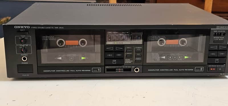 Fuly serviced and fully functional Onkyo TA-RW99 Stereo Double Cassette Deck with Dolby B and C image 1
