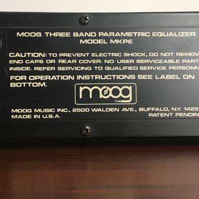LEGENDARY MOOG MKPE 3 BAND PARAMETRIC EQUALIZER (1978) / PRO SERVICED / MICHAEL BRAUER FAVORITE / VOLTAGE SELECTOR / MICHAEL BRAUER & PRINCE image 19