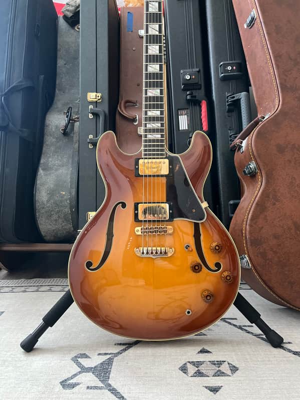 Aria Pro II Rare TA-100 Titan Artist 1980's Oak Shade Japan Semi