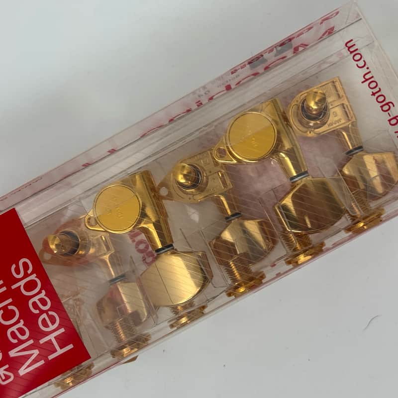 Gotoh SG301 gold tuner set 3L+3R with 01 butto Gold