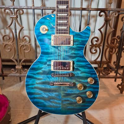 Gibson Les Paul 2014 - River Blue AAA Quilted Maple image 1