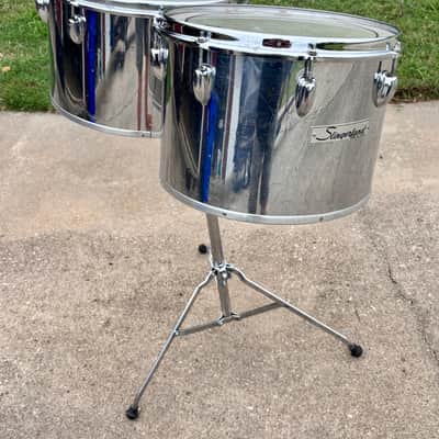 70s Slingerland Chrome 14-16 Concert Tom Set image 2