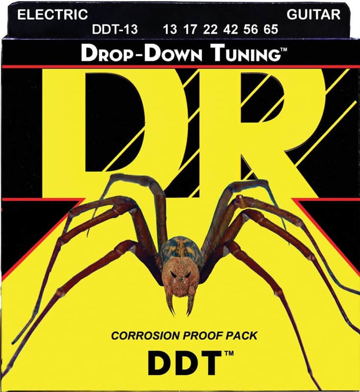 DR Strings DDT-13 DDT Drop Down Tuning Nickel Plated Super Heavy Electric Guitar Strings 13-65 image 1