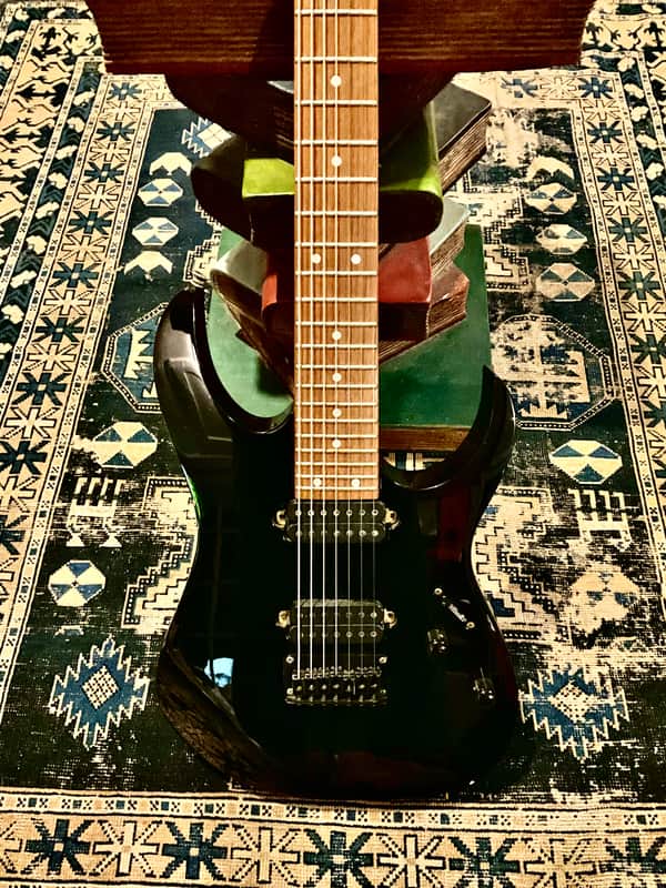 2000 Ibanez Japan 7 String Rare RG7421 Wizard Neck FujiGen Black image 1