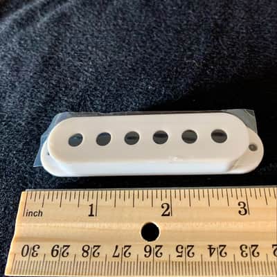 Pickup Covers (2) White - 50 mm Spacing - Single Coil Strat Style image 6