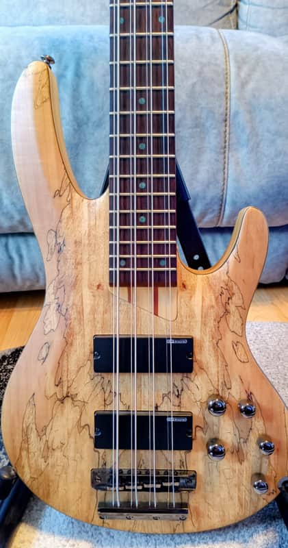 ESP LTD B-208SM 2019 - Present - Spalted Maple - Natural Satin image 1