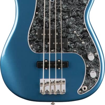 Fender Tony Franklin Signature Fretless 4-String Precision Bass Guitar, Ebony Fingerboard, Lake Placid Blue image 13