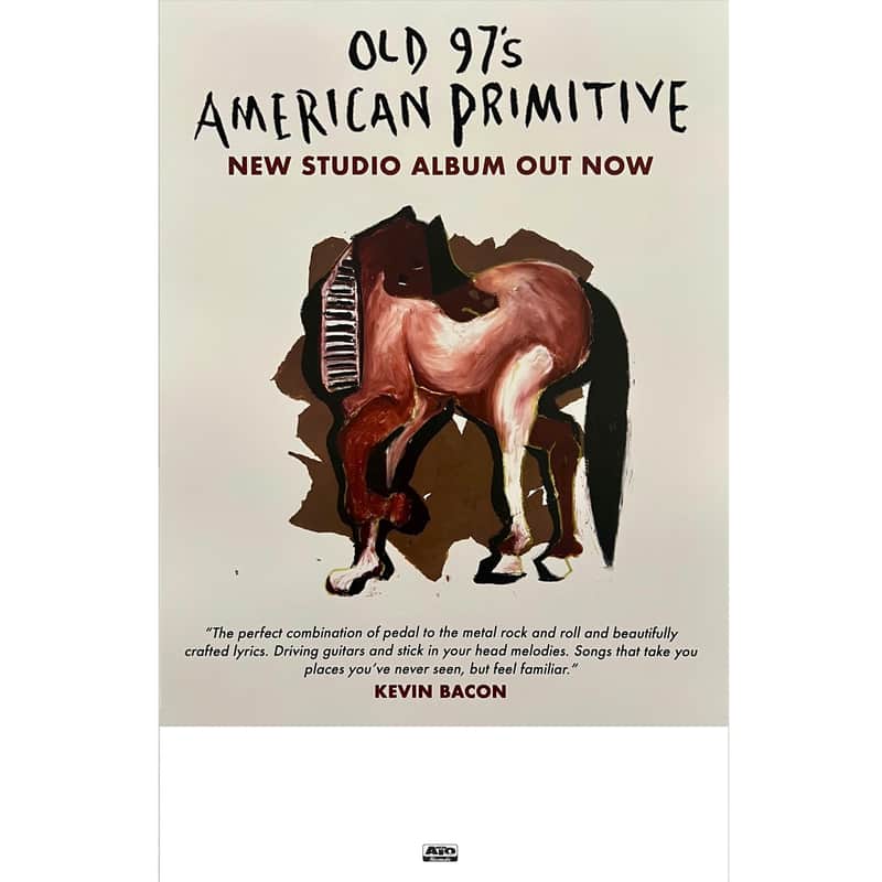 OLD 97'S - American Primitive 2024 Ltd Ed New RARE Tour Poster Display! Country Southern Rock Americana Folk Alternative Indie Roots image 1