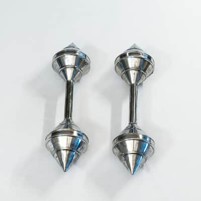 Polished Barbell "Live" Shakers (Pair) - 80's image 2