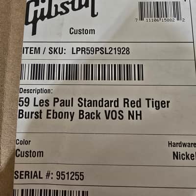 Gibson Custom Shop 1959 Les Paul Standard Reissue VOS - Red Tiger Burst image 23