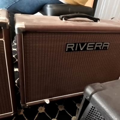 Rivera Sedona 55 Tube Combo Amp + Matching Rivera Sedona 115 Extension Cabinet Rig Mid-2000's - Rare Brown Finish image 2