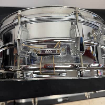 Vintage 1965 Ludwig 14"x5" Ludalloy Aluminum Snare Drum Keystone Badge No. 400? Supraphonic? image 5