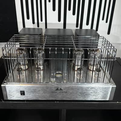 Rare Antique Sound Lab Typhoon DT Tube Amplifier 50 Vintage Watts Brushed Aluminum, Superb! image 2