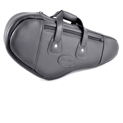Sax Gig Bag - Curved Soprano Saxophone (permanent neck) - Leather - Glenn Cronkhite image 1