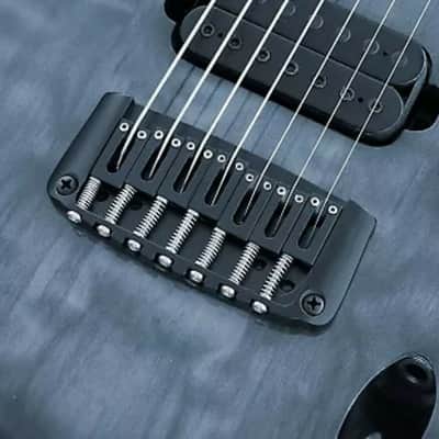 Hipshot Ibanez Gibraltar Replacement Hi-Mass Bridge 7-String, BLACK 4IBG07B image 2