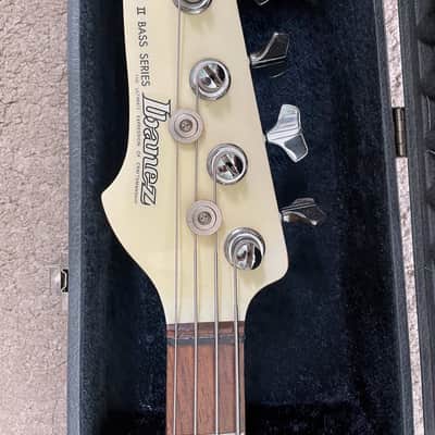 Ibanez Left Handed Roadstar II Vintage P/J Bass MIJ 1986 Aged White image 5