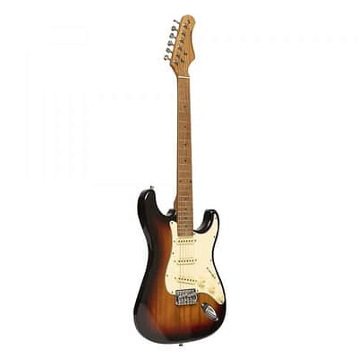 Stagg Electric Guitar Series 55 With Solid Paulownia Body Ses-55 Snb image 3