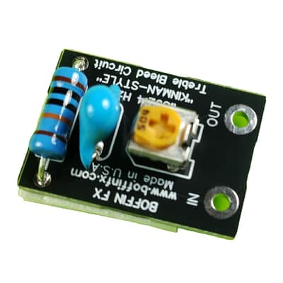 Boffin FX Guitar Kinman Adjustable Treble Bleed Circuit 1,592 Hz - Black image 7