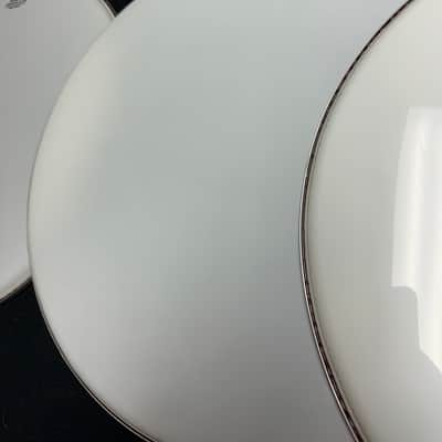 Ludwig (Lot of 3) 17 inch NOS Ambassador Smooth White Tom Drum Heads 1970’s image 2