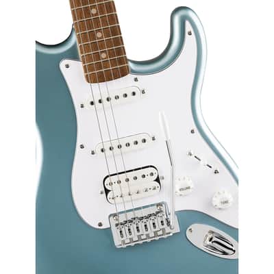 Squier by Fender Affinity Series Stratocaster Junior HSS Electric Guitar, Ice Blue Metallic image 10