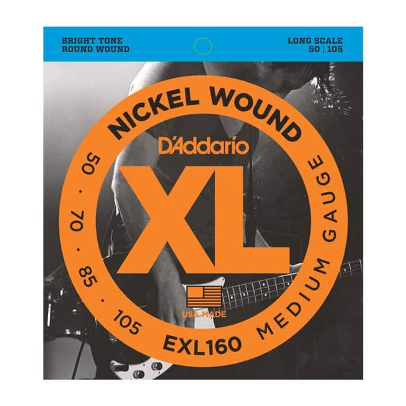 NEW D'Addario EXL160 Nickel Wound Bass Strings - Medium - .050-.105 image 1