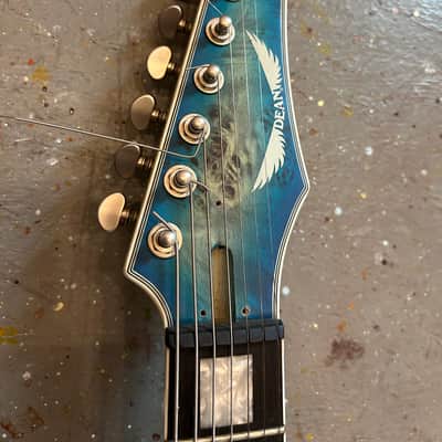 Dean Exile Select 7-String Turquoise Burst image 4